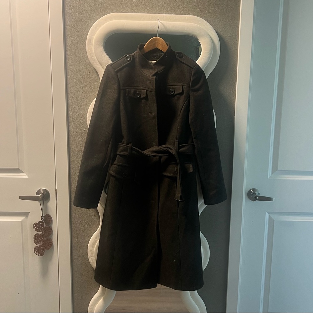 100% wool Banana Republic trench